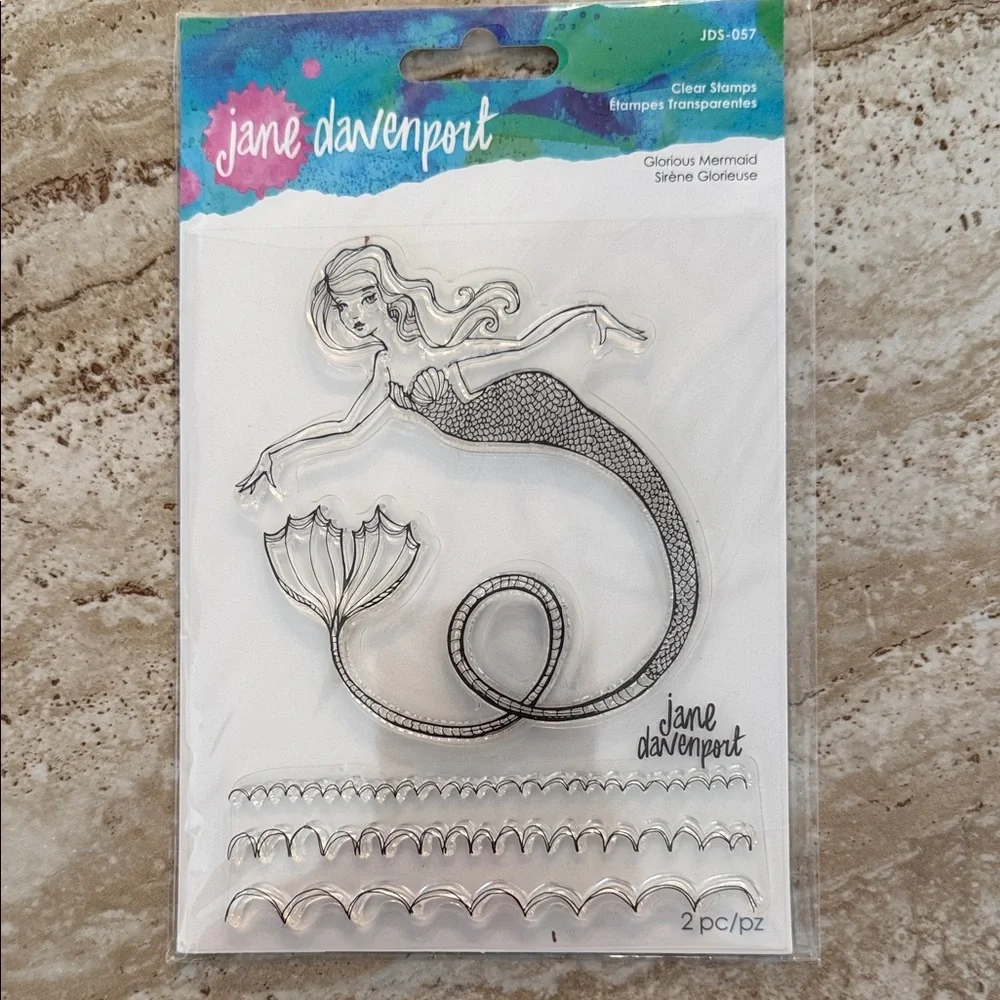 Clear Stamps - Glorious Mermaid Design - Picture 1 of 2